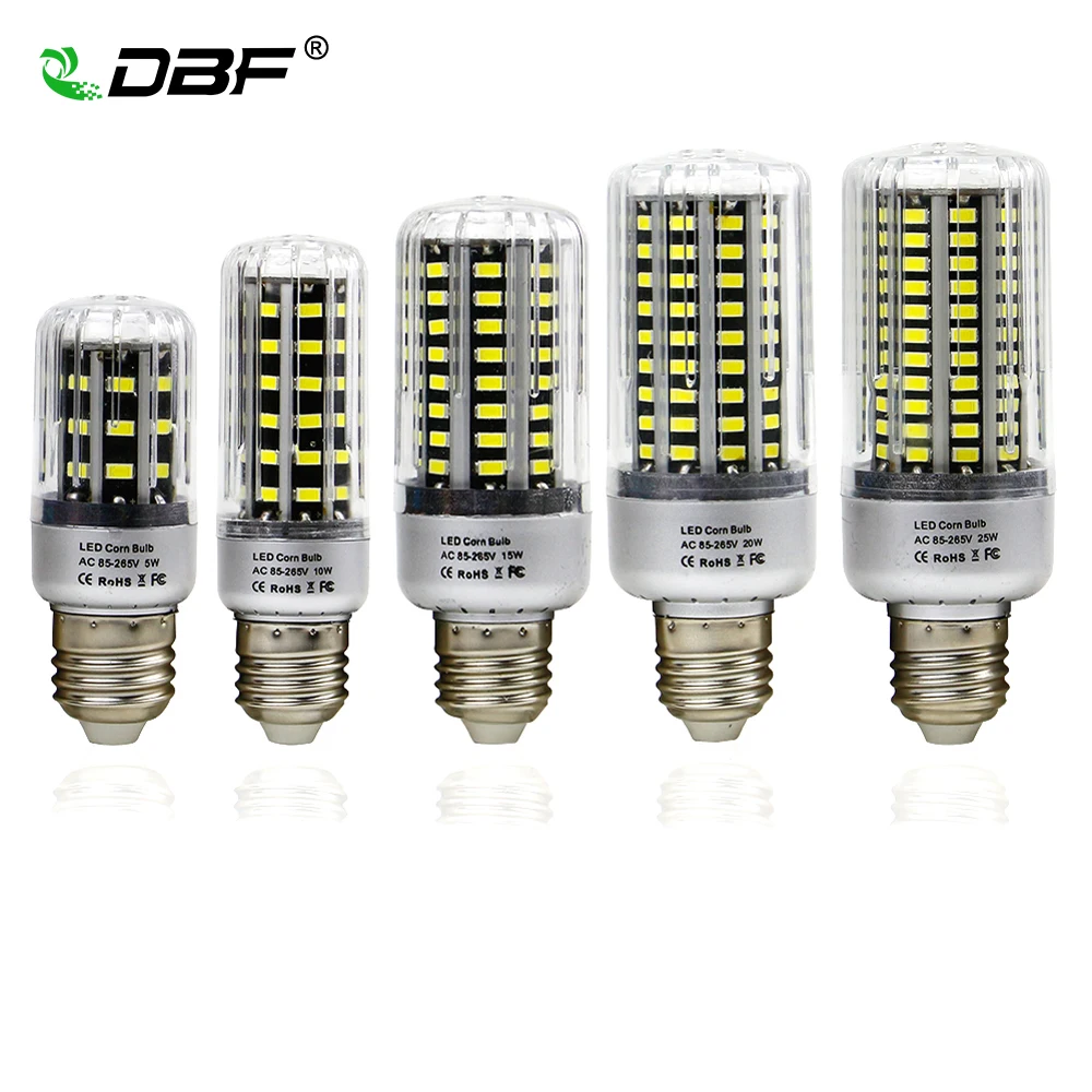 [DBF] E27 светодиодный светильник переменного тока 110V 220V SMD 5736 Светодиодная лампа 5 Вт