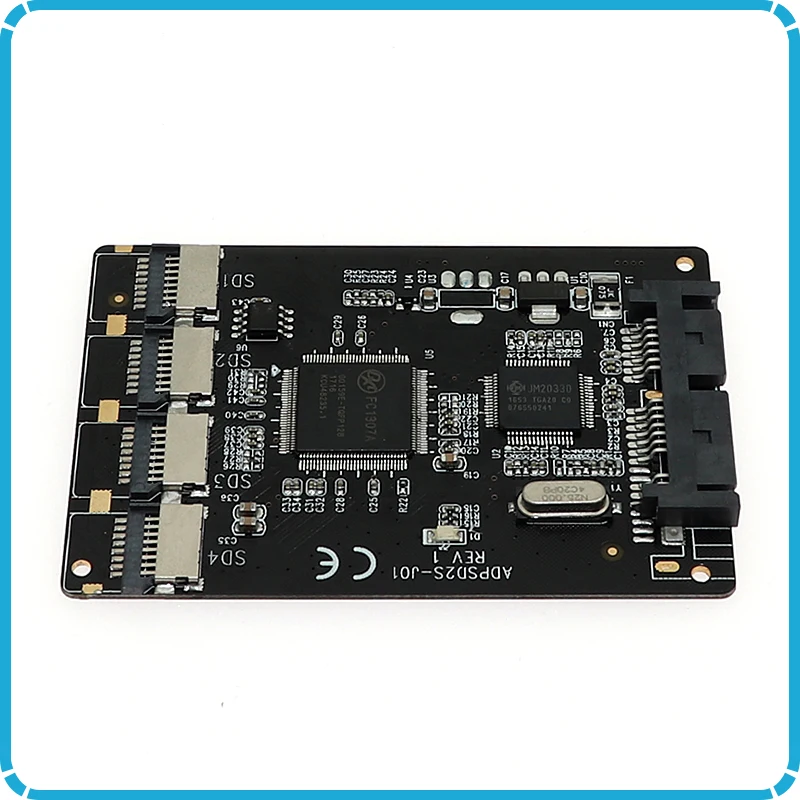 Micro SD TF Memory Card to Micro SATA SSD Adapter with RAID Converter