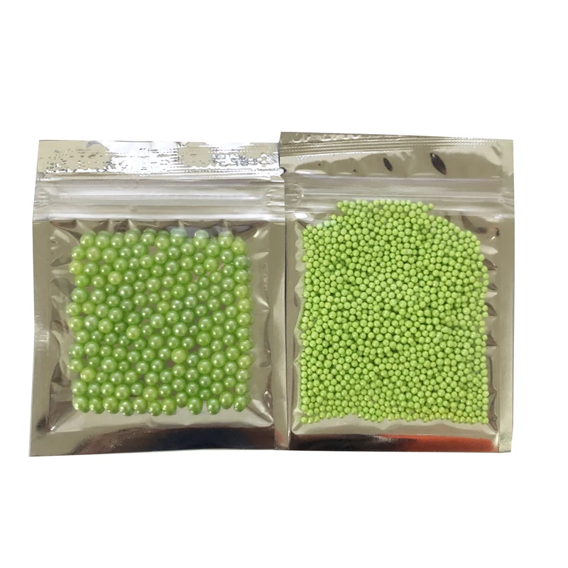 

10g Small 2mm green beads Edible pearl SUGAR BALL fondant DIY cake baking Silicone Chocolate decoration sugar candy fimo clay