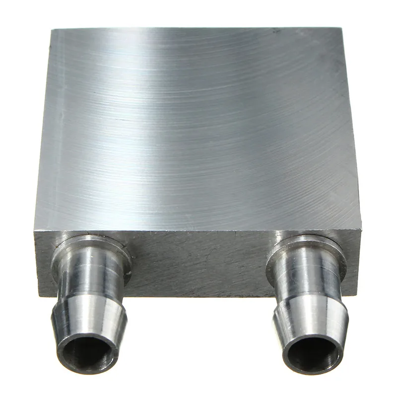 Кулер для воды Основной алюминиевый блок водяного охлаждения 40*40 мм для жидкого теплоотвода система серебряного использования для ПК ноутбука ЦП