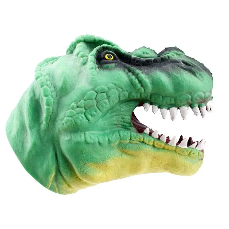

Soft Vinyl PVC Dinosaur Hand Puppet Animal Head Hand Puppet Figure Toys Gloves Children Toy Model