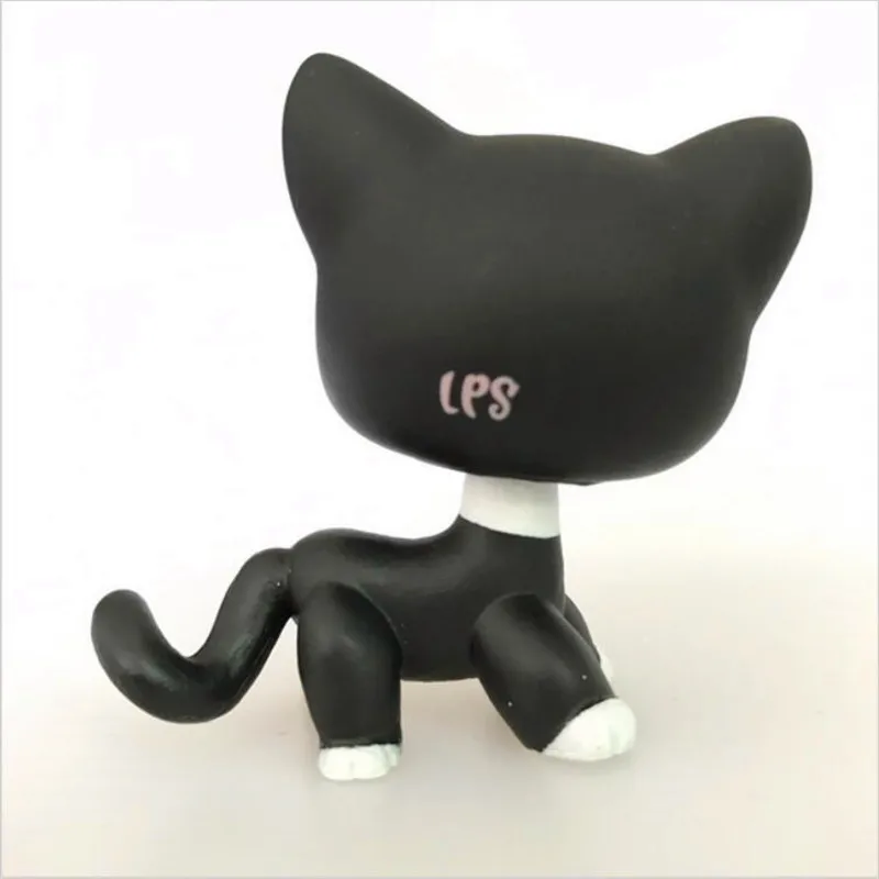 Lps игрушки зоомагазина бесплатная доставка черный цветок глаза короткошерстная