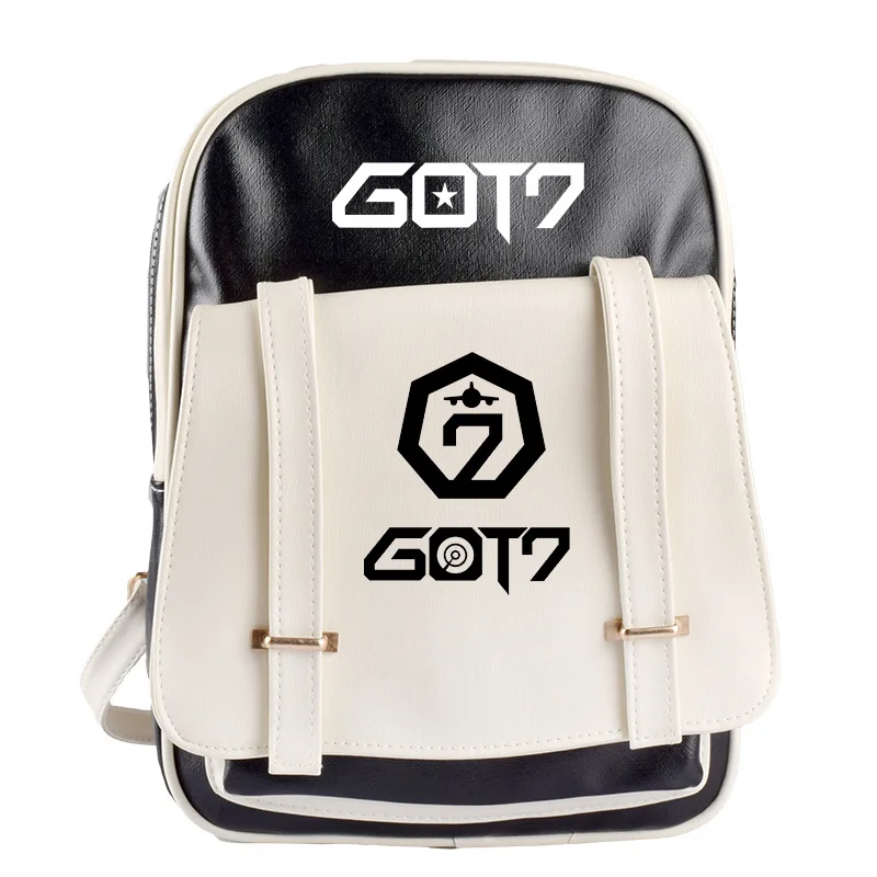 Винтажный рюкзак из искусственной кожи GOT7 сумка через плечо модная BMH123 |