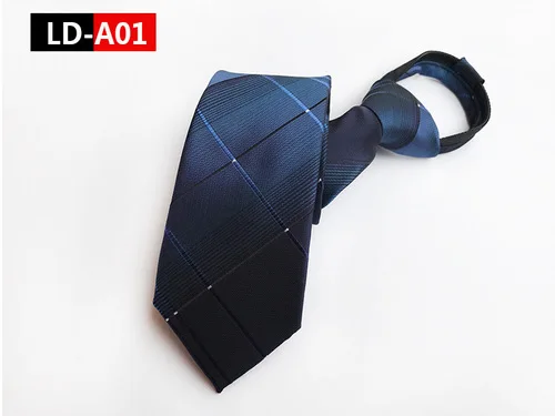 VEEKTIE на молнии 8 см, деловой галстук для мужчин, ленивый мужской галстук, легко тянет веревку, галстук для свадьбы, вечеринки, работы, галстук Vestidos - Цвет: NO1