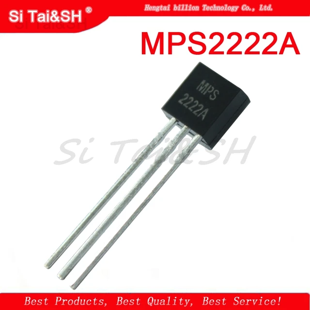 100pcs/lot DIP Transistor MPS2222A 2N2222 TO 92 NPN medium transistor ...