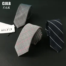 Модные клетчатые полоса человек галстук для свадьбы Бизнес мужской галстук 6 см новые Для Мужчин's Повседневное тонкий Галстуки классический хлопок тканые партия шеи Галстуки