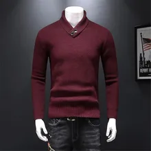 Высокое качество шерсть 80% хлопок 20% толстый шерстяной свитер анти-пилинг шерстяной свитер зимой