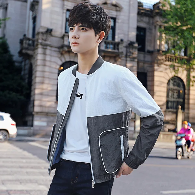 2017 Harajuku Street Fashion New Spring And Autumn Korean Style Men Casual Hit Color Jacket Teenagers 2017 Harajuku Street Fashion New Spring And Autumn Korean Style Men Casual Hit Color Jacket Teenagers