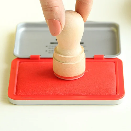 10 pcs/Lot Red color stamp pad High quality pigment ink pad for stamp