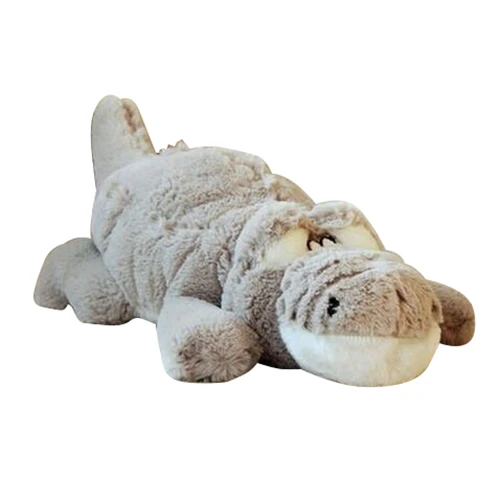 

Plush Toys Crocodile Dolls Placate Doll Stuffed Plush Pillow Cushions, Christmas Gifts, Birthday Gifts(light Grey)60 cm