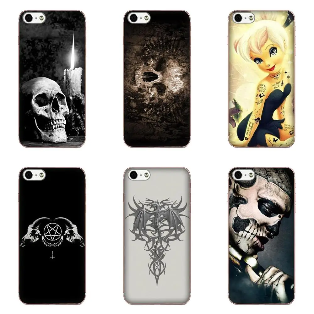 

Soft Mobile Phone Covers For Galaxy Alpha Core Note 2 3 4 S2 A10 A20 A20E A30 A40 A50 A60 A70 M10 M20 M30 Gothic Skull Tattoo