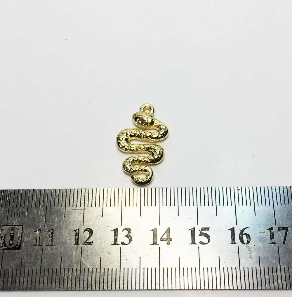 25*15 мм 3D змея 20per мешок цинк водвеска из сплава ювелирные изделия DIY ожерелье eсерьга 2 цвета