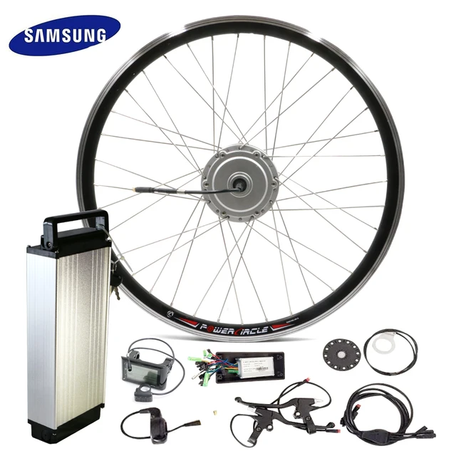 Cheap JS 26inch 48V Wheel Motor 10ah 12ah15ah Lithium Battery Electric Bike Conversion Kit 250w/350w/500w  Simple DIY Ebike LCD