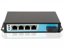 

PoE Switch, 100M 4 Port PoE Switch, 4 Port AF PoE Ports and One Uplink Single Fiber Switch Bandwidth: 1.0Gbps