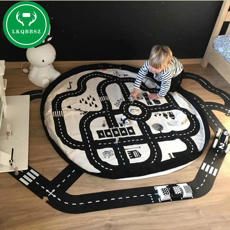 14 نوع الاطفال لعبة حقيبة التخزين والتشغيل حصيرة ليغو اللعب المنظم بن مربع الأزياء ألعاب الأطفال حقيبة التخزين s خارج نز