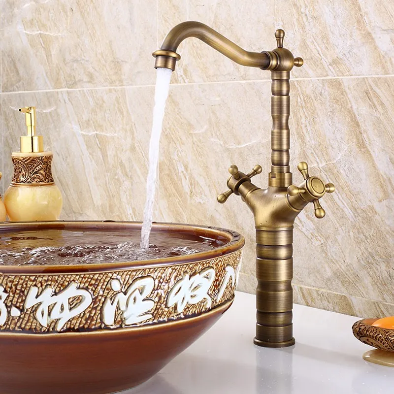 European Style Single Handle Bathroom Antique Brass Mixer Faucet for Vanity Sink Centerset bathroom Vanity Sink Lavatory Faucet European Style Single Handle Bathroom Antique Brass Mixer Faucet for Vanity Sink Centerset bathroom Vanity Sink Lavatory Faucet