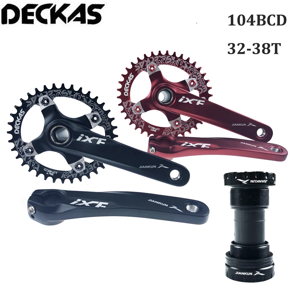 Deckas 170 мм система для горного велосипеда 104BCD Chainring горный велосипед цепь для дорожного велосипеда кольцо Sram каретка BB Fit Shimano