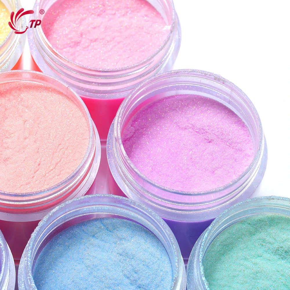 

TP Dipping Powder For Nail Art French Manicure Glitter Holo Powder Long Lasting Simply Apply Easy Soak Off Dip Dust Nail System