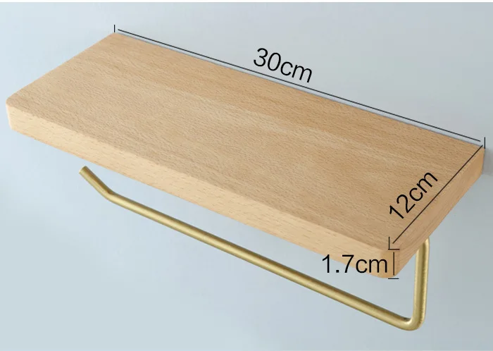 Скандинавский держатель для ванной комнаты, латунный держатель для туалетной бумаги из цельного дерева, настенный держатель для салфеток, золотой держатель для туалетной бумаги, держатель для полотенец, кухонный держатель