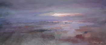 

Hand Painted Abstract Oil Painting Rain future horizon Impression Modern Home Decoration Wall Art Free Shipping Special offer