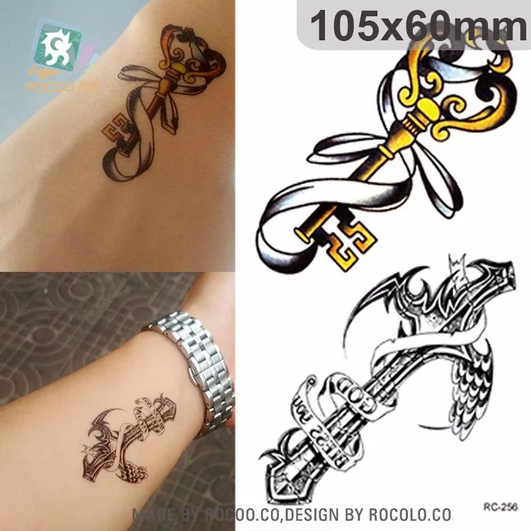 Водостойкая временная татуировка наклейка на тело волшебная палочка Татуировка крест тату наклейка s флэш-тату поддельные татуировки для мужчин девушек женщин