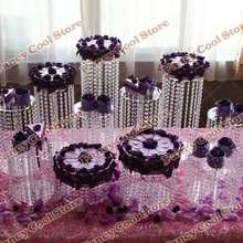 11 шт./лот свадебные хрустальные прозрачные акриловые торт стенд-Свадебный центральный-вечерние украшения торта-свадебный торт display-11B1