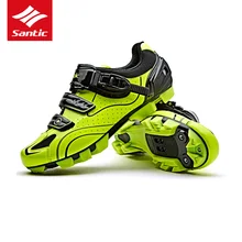 Santic MTB велосипедная обувь Мужская профессиональная гоночная обувь для горного велосипеда ПУ и нейлон дышащая обувь для велосипеда с автоматическим замком WMS17001H