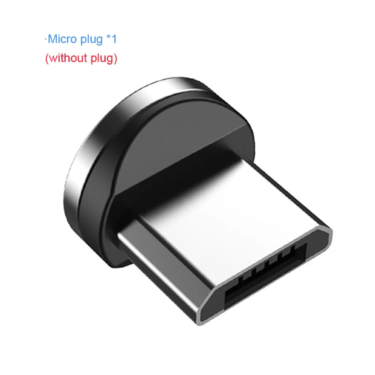 2.1A Магнитный кабель нейлоновый Плетеный один Сплит на две магнитные линии для Apple Android type-c мобильного телефона Быстрая зарядка зарядное устройство - Цвет: for micro