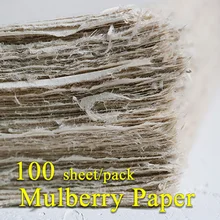 100 лист/упаковка, китайская тутовая бумага, ручная работа, традиционная рисовая бумага, живопись, каллиграфия, товары для художников