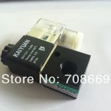 3V1-08, работающего на постоянном токе 12 В в 3 Порты и разъёмы 2Pos 1/" BSP нормально закрытый электромагнитный воздушный клапан катушки Led