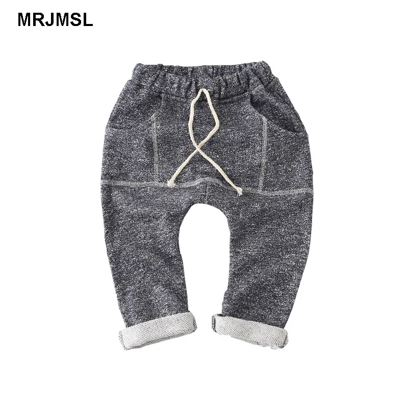 

MRJMSL Kids Spring Autumn trousers children pants for Baby Boys harem pants stripes mianma Clothing 2019