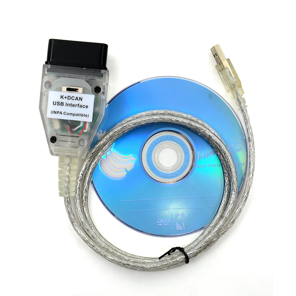 Новый интерфейсный кабель INPA K + CAN с чипом FT232RL переключателем для BMW DCAN USB Inpa|interface
