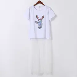 Женская одежда школьные рубашки белая этикетка кролика с длинной кружевной футболкой оптовая продажа с фабрики