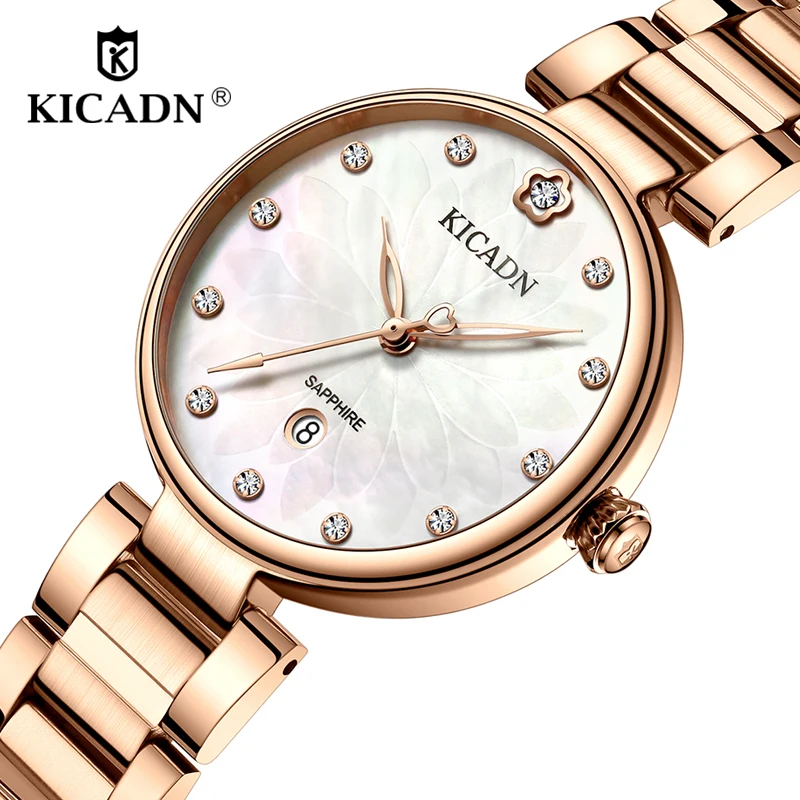 

Fashion Luxury Rhinestone Bracelets Watch Ladies Small Steel Vintage Watch Casual Women Rose Gold Wrist Watch Young Girls Clock