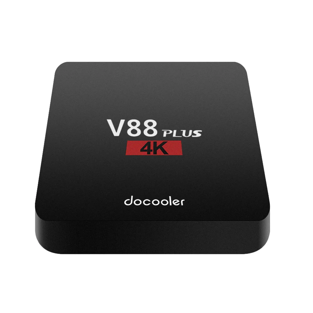 Docooler Smart Android tv Box V88 Plus Android 8,1 2 ГБ/16 ГБ RK3229 четырехъядерный телеприставка 4K коробка VP9 H.265 WiFi LAN HD медиаплеер