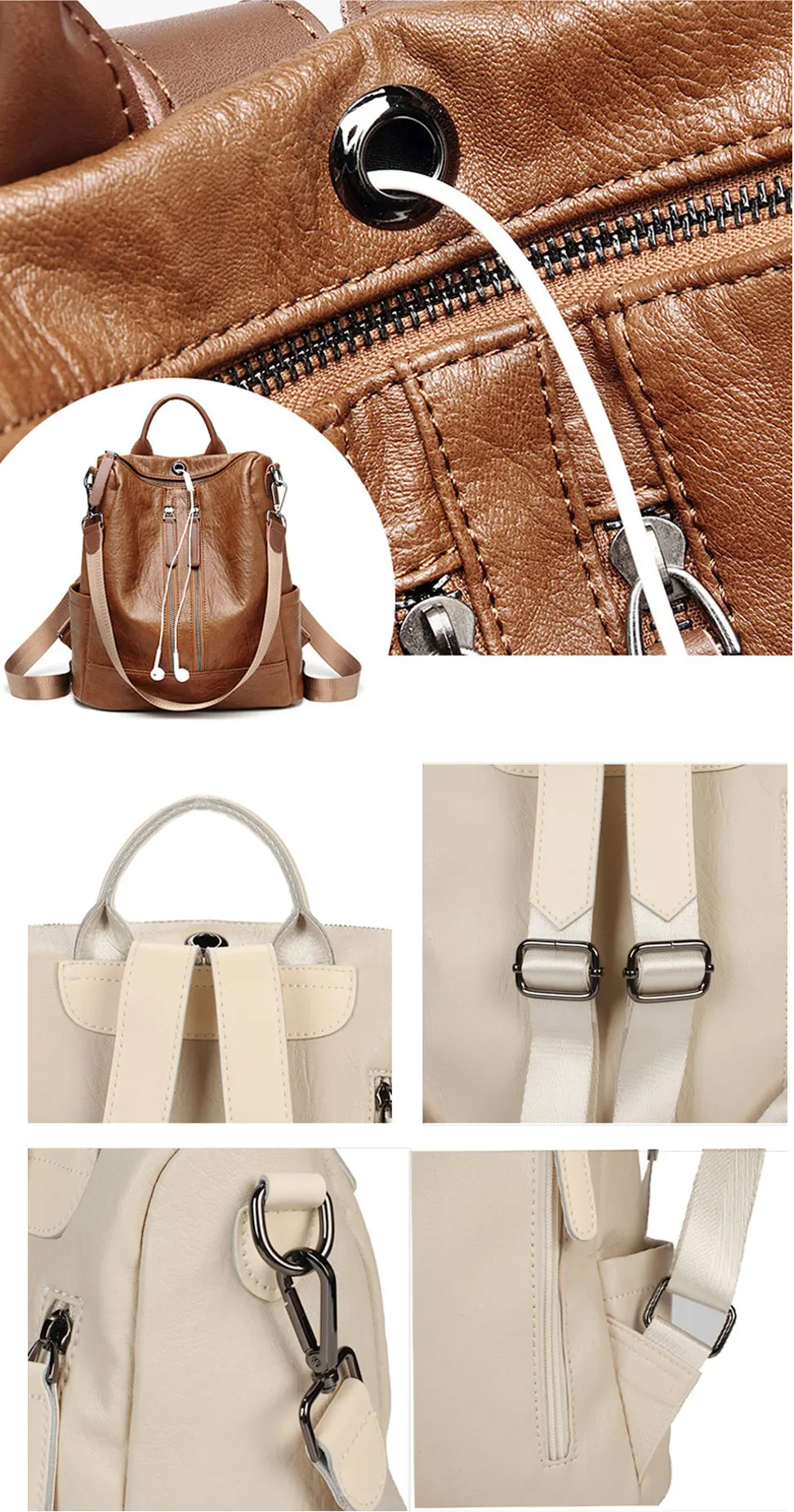 [HIMUNU] Новые женские кожаные рюкзаки, модные женские сумки на плечо, сумка для путешествий, женский рюкзак, Mochilas, школьные сумки для девочек