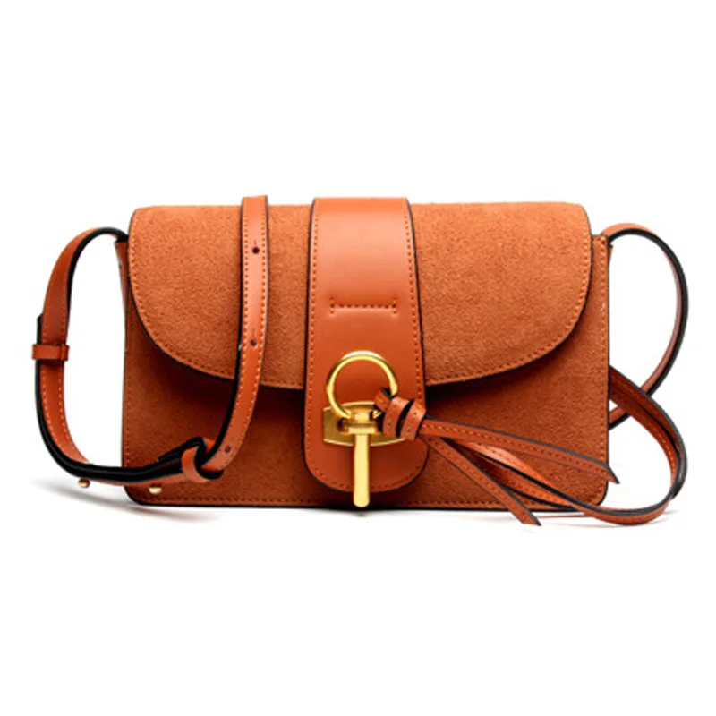 Scrub Flap Faye Small Purse handbag Women Messenger Bags crossbody bags for Women Shoulder Bags nubuck L6130