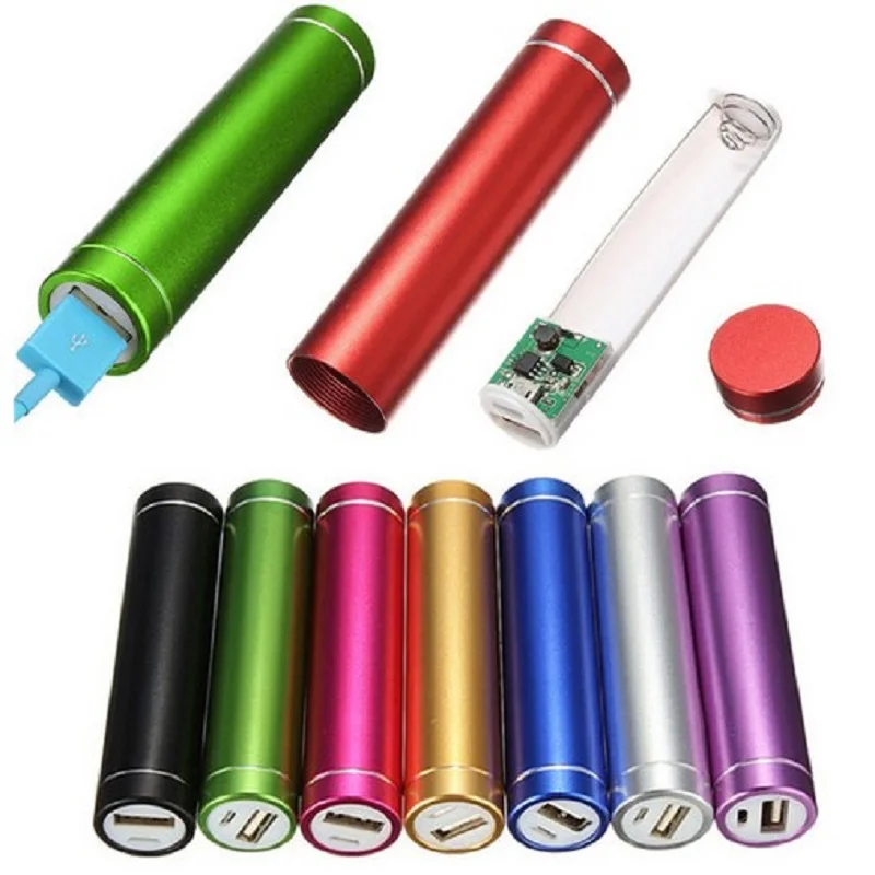Портативный разноцветный внешний аккумулятор USB 5 В/1 А чехол для аккумулятора 18650