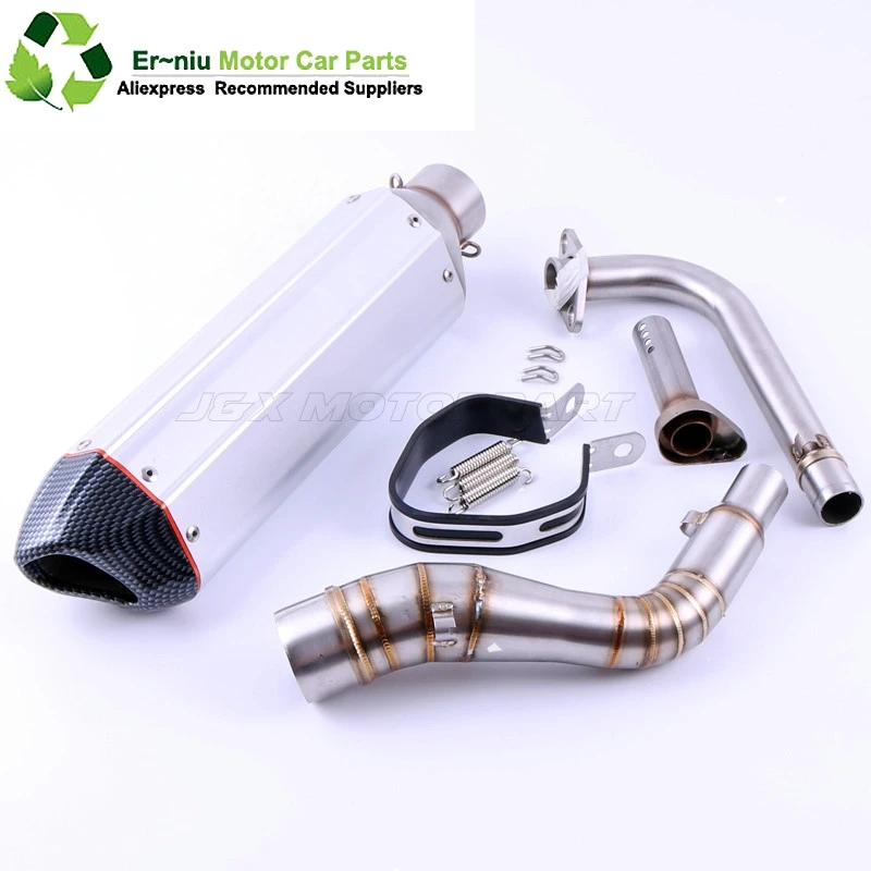 

NMAX155 Motorcycle Exhaust muffler Slip-On Full System contact middle pipe + exhaust For YAMAHA NMAX 155 NMAX 125 N MAX155
