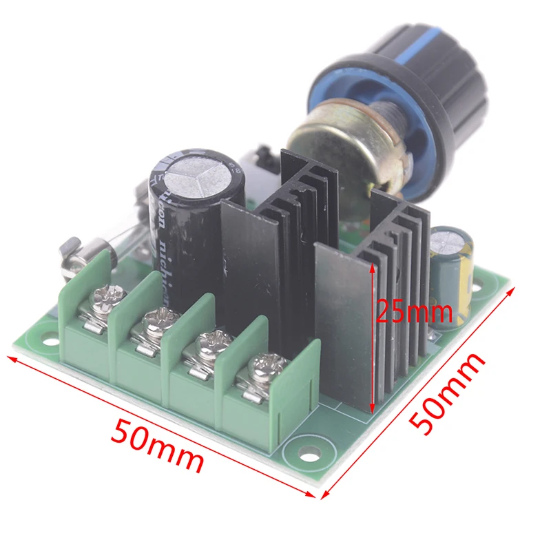 1pc DC12-40V 10A Pwm Motor Speed Control Switch Controller Volt Regulator Dimmer