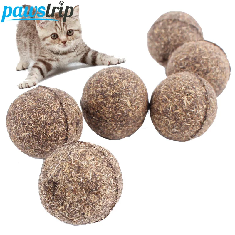 1 шт Pet Игрушки для котов натуральный котенок здорового смешно обрабатывает мяч для Товары для кошек котенок