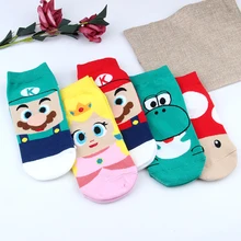 JULY'S SONG женские забавные носки с героями мультфильмов Yoshi короткие носки