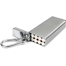 Fashion Portable Cigarette Metal Case & Ashtray Keychain Pocket Outdoor Moisture-Proof Cigarette Box Can Cigarette Storage mysterious egyptian glyphs metal cigarette case holds 18