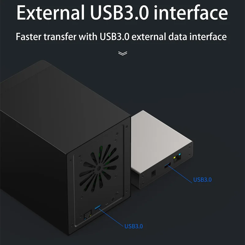 BLUEENDLESS Gigabit Ethernet корпус для жесткого диска Smart Hdd чехол для 2,5 дюймов жесткий диск интерфейс Nas удаленного Acc