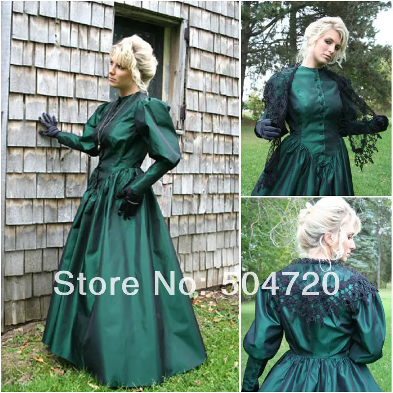 

1890s Victorian Corset Gothic/Civil War Southern Belle Ball Gown Dress Halloween dresses Sz US 6-26 XS-6XL V-12255