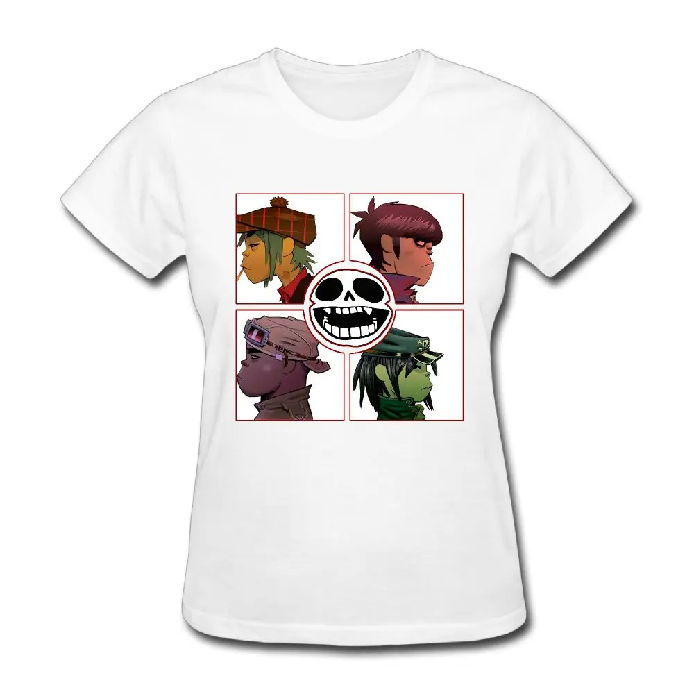 SAMCUSTOM 3D печать Gorillaz четыре человека футболки для женщин Harajuku Забавный продукт