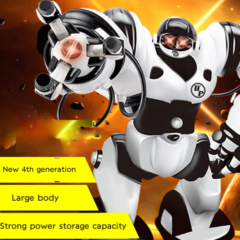 

Boys Gift Remote Control Robot Action Figure Toys Radio Controlled Electric RC Robots Children's Educational Toys