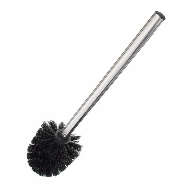 New Arrive 1pc Durable WC Bathroom Toilet Brush with Stainless Steel Handle White Black Head Bathroom Cleaning Tools