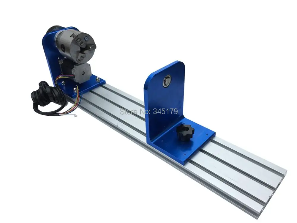 

Rotary Device For Co2 Laser Engraving machine Cylinder Engraving Rotary Diameter 80mm Including 3 Phase Step Motor