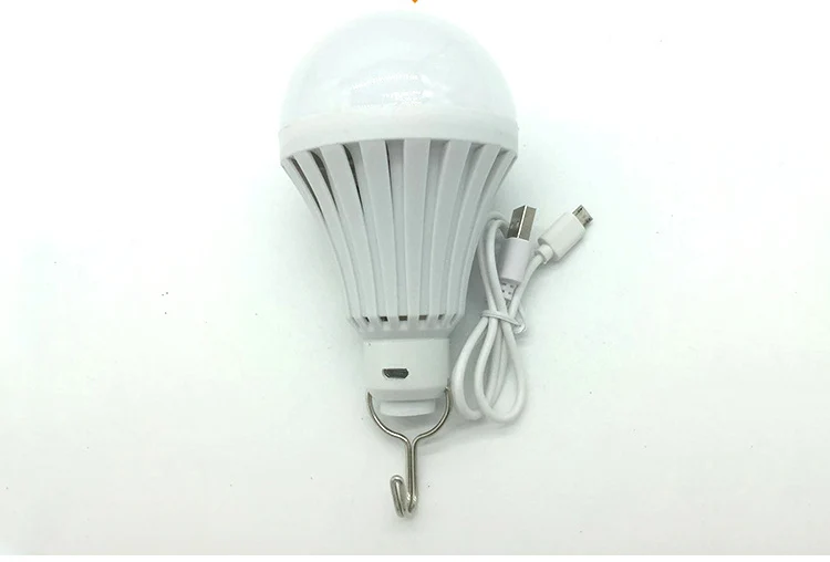USB Rechargeable LED Bulb Light 110V 220V 10W 20W 30W 40W Smart Emergency Lamp Outdoor Lighting for Fishing Camp  (2)